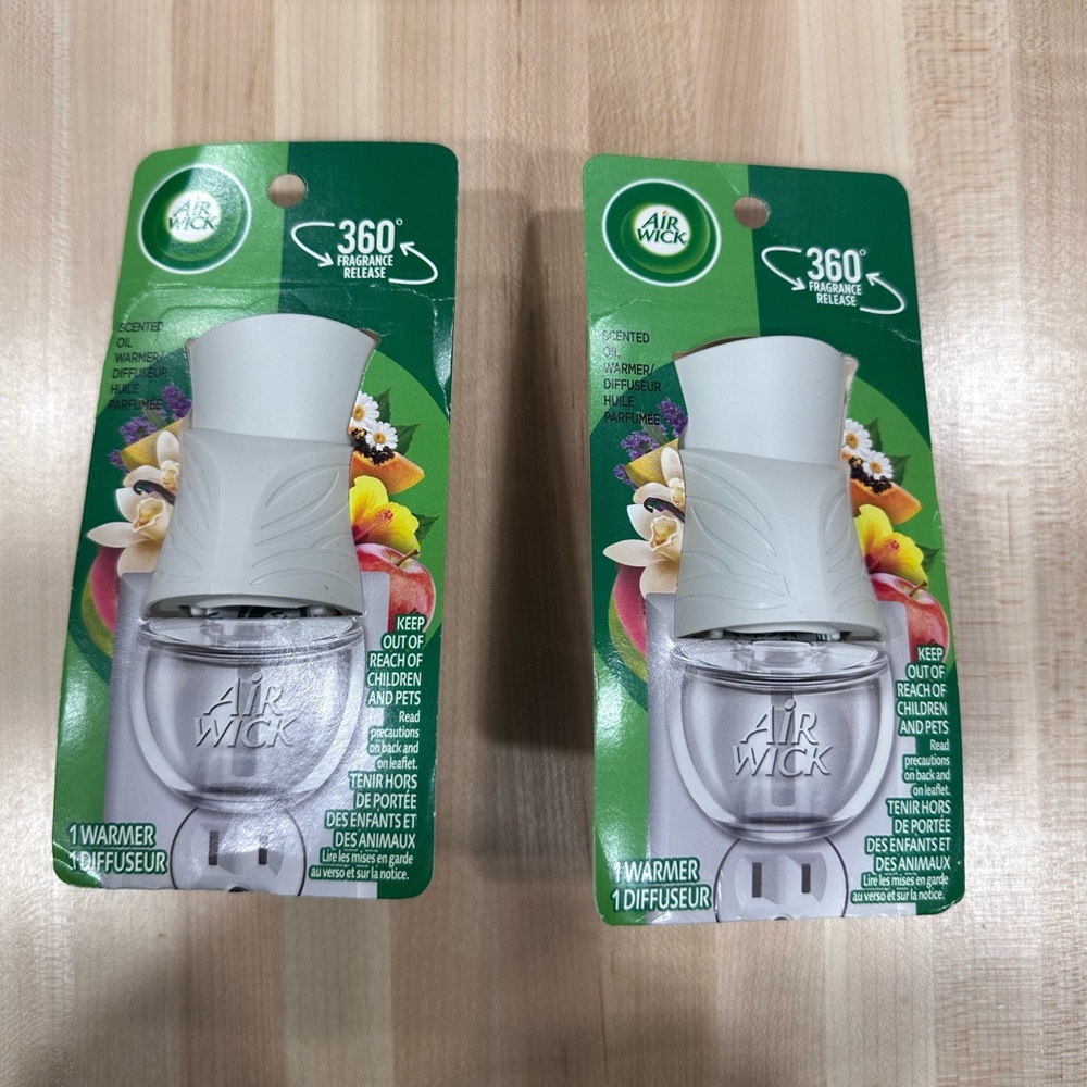 NEW 2 Air Wick Scented Oil Warmer Wall Plug-ins essential oil electric warmers